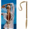 Gkaopi Lunga Estensione Coda di Cavallo,80 cm Treccia Lunga Coda Finta Capelli Coda con Elastico Lunghi Sintetico Ponytail Extension Capelli per Trecce per Donna
