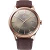 Orient Classic Bambino V4 - Orologio Uomo Automatico a Carica Manuale Casual Cinturino In Pelle Marrone Cassa In Acciaio Quadrante Marrone - RA-AC0P04Y30B RA-AC0P04Y