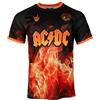 Sporting Profiles Maglietta da calcio ACDC AC/DC Highway to Hell con licenza ufficiale, Nero , L