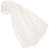 Lorenzo Cana Pashmina Duenn 7829688 - Tenda da donna in cashmere, 100% cashmere, colore: beige e bianco, bianco, 70 x 200 cm