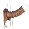 ferch Guaine e prolunghe per il pene, Guaina Pene Aperta con Anello Testicolare, Prolunga Pene Indossabile e Riutilizzabile, Ritardante Eiaculazione Precoce (Large)