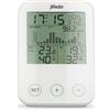 Alecto WS-1200, stazione meteorologica, misura la temperatura, l'umidità, la misurazione delle precipitazioni wireless, a batteria, sensore esterno wireless, bianco