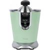 H.Koenig Spremiagrumi elettrico professionale a braccio in acciaio inox verde pastello AGR88 Senza BPA, veloce, automatico, silenzioso, potente, beccuccio antigoccia, 160W