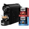 Bialetti Gioia, Macchina da Caffè Espresso per Capsule in Alluminio sistema Caffè d'Italia, Supercompatta, Nero + 32 CAPSULE