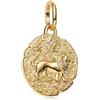 MSPOVOF Leone dorato Charm,S925 perline in argento sterling, per bracciali e collane, regalo di gioielli per donne