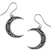 Alchemy Gothic A pact with a prince Donna Orecchino nero/argento peltro