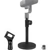Geekria for Creators - Supporto telescopico per microfono da tavolo, compatibile con Blue Yeti, Yeti X, Sona, Snowball iCE, Ember, Spark SL, regolabile, con base ponderata