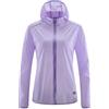 Generisch Giacca leggera casual con cappuccio donna SPF 40 da esterno con cerniera, giacca a vento per primavera, estate e autunno, Lilla, L