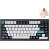 Keychron Q1 Max QMK/VIA Tastiera meccanica senza fili, interamente in metallo, tasti programmabili, tastiera a 2,4 GHz/Bluetooth/Cavo con Hot-Swappable, Carbon Black, Gateron Jupiter Red