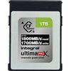 Integral 1TB - 1000GB Scheda di memoria CFexpress Tipo B 2.0 12K e 8K RAW e 8K 120 Progettata per fotocamere cinematografiche e DSLR con una velocità di scrittura sostenuta di almeno 1300 MB/s