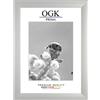 Online-GalleryKing OGK - Cornice portafoto in legno, 15 x 23 cm, in argento opaco, foto, poster, puzzle, galleria, cornice
