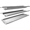 Generico Scolapiatti in Acciaio Inox da 56 cm con Raccogligocce, Portapiatti per Pensile da 60 cm
