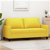 Gecheer Divano a 2 Posti Giallo Chiaro 140 cm,Divani Moderni,Divano 2 Posti Moderno,Divano Imbottito,Divano Letto,Divano per Soggiorno/Ufficio Moderno Sofà Divanetto,Divano in Tessuto