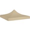 Rantry Tenda da sole Pergola di ricambio per gazebo per celebrazioni tetto di ricambio per gazebo da giardino, tettoia di ricambio copertura di ricambio per gazebo esterno 2 x 2 m, beige