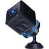 Qerwsdty Mini Videocamera 4K Videocamera WiFi Videocamera HD HD1080P Mini Registratore Notturno Ad Alta Definizione Monitoraggio Video Mini Videocamera Wireless