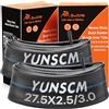 YunSCM 2PCS 64/76-584 27.5 pollice Camere d'aria 27.5x2.5/3.0 AV32mm valve Compatibile Ispessimento 27.5 pollice bike Camere d'aria 27.5x2.50 27.5x2.60 27.5x2.80 27.5x3.0