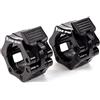 KYLIN SPORT di 5,1 cm ABS Collari di bloccaggio a morsetto Hook grip W/ Chiusura a rilacio veloce per bilancieri olimpici standard, Black