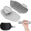 RXKFIGX 2pcs Impugnature da Palestra, Antiscivolo Presa per Sollevamento Pesi, IManiglia per Fitness in Silicone, per Bilanciere, Trazioni sul Palmo, Allenamento, Protezione per le Mani