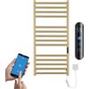 ESOP Scaldasalviette Elettrico Oro 162 W Radiatore Scaldasalviette 110x52x12 cm Termoarredo Elettrico da Bagno Termostato Intelligente Asciugabiancheria da Parete Stendino Elettrico