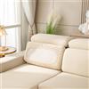 AMFUN Copriseduta Divano Elasticizzato, Fodera per Cuscino, Elasticità Cuscinos per Divano Fodera, Divanos Fodera per mobili Protezione, Beige (Schienale-Cuscino,Bugia)