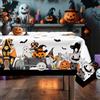 Arquiel Tovaglia Halloween Ghost Zucca Pipistrello Nero Gattos Rettangolare Di Tovaglie Impermeabile, Copritavolo Stampato Lavabile Tessuto Per Ristorante Decorazione (152×213 Cm)