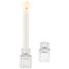 Glasseam Set Di 2 Portacandele, Portacandele In Vetro Trasparente Per Candele, Piccolo Portacandele Per La Decorazione Della Stanza, Portacandele Decorativo Per La Decorazione Della Tavola Da Pranzo