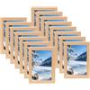 runxsam 5 Pz Cornice Foto 10x15 cm, Piccole Cornici in Legno Vintage, set Cornici Foto da Parete in MDF per Esposizione a Parete, Tavolo, Soggiorno, Camera da Letto, Ufficio, Corridoio