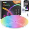CUQI 5m Neon Led Strip, 5V RGB con IC LED Impermeabile Luci al Neon Flessibile con Controller, APP Controllo Intelligente, Sincronizzazione Musicale, per Camera da Letto, Soggiorno e Decorazione Esterna