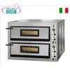 FIMAR - Forno pizza elettrico per 4+4 Pizze da 35 cm, 2 camere Indipendenti da cm 72x72,