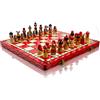 Master of Chess Scacchiera in Legno "MATRYOSHKA " 42 cm - Pittura a Mano Grandi Scacchiera Portatile - Set di Scacchi Pieghevoli per Bambini e Adulti