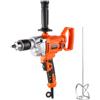 VEVOR Trapano Miscelatore Elettrico 12,7 mm 1100 W con Agitatore per Miscelazione 850 giri/min 3,2 A Trapano Miscelatore con Impugnatura a D per Foratura e Miscelazione per Cemento