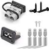 CGEAMDY Connettori di Alimentazione 50A, Batteria a Connessione Rapida, Batteria Quick Disconnect Connettore Plug Kit, per Auto, Caravan, Nave, Furgone, modalità, Modi Moto, Winch Trailer Verricello