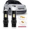 NSLUMO Lampadina LED 7443 W21/5W 3030 SMD 800LM 6000K per Fi.at 500 2007-2014, Fi.at 500C 2009-2014, A-barth 500/500C 2008-2014 DRL Luce Diurna Laterale Sidelight No Hyper Flash Integrata