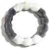 Pahajim Coprivolante Peloso Comodo Copri Volante Auto Universale 36-39cm Morbido Copristerzo Peluche Accessori Interni per Donna Uomo (Grigio Bianco)