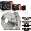 Frankberg 1 set freni incl. 2 dischi freno + 4 pastiglie freno posteriori | Compatibile con: X1 F48, 2 Gran Tourer F46, Serie 1 F40, M.i.n.i F56, 2 Active Tourer F45, M.i.n.i Clubman F54
