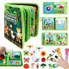 mobumeia Busy Board Montessori 1 Anno, Quiet Book Sensoriale Educativo Feltro Valigetta Giochi Montessori 1 2 3 Anni, Giochi Libro Interattivo Tavolo Pannello attività Didattici Regalo Bimbo