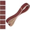 QUARKZMAN 50mm x 1829mm Nastri Abrasivi, 6Pz 36/40/60/80/100/120 Grana Carta Vetrata per Levigatrice Ossido di Allumina Per Lavorazione Legno, Lucidatura Metalli, Affilatura Coltelli
