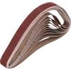 QUARKZMAN 30mm x 533mm Nastri Abrasivi, 10Pz 150 Grana Carta Vetrata per Levigatrice Ossido di Allumina Per Lavorazione Legno, Lucidatura Metalli, Affilatura Coltelli