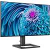 Philips Monitors Philips 275E2FAE Gaming Monitor 27" LED IPS QHD, 2560*1440, AMD FreeSync, 1ms, 75Hz, 4 side frameless, 2 HDMI, Display Port, Speakers Integrati, VESA, Nero