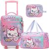 HTgroce Valigie per Bambini Valigia da Mano,Borsa da Toilette Viaggio, Zaino Piscina Bambina