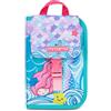 Mitama Astuccio Scuola 4 Zip, Turchese, Portapenne Triplo Scomparto Completo Di Penne, Matite, Colori, Accessori Zaino, Scuola Elementare, Bambina