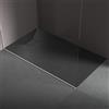 Taco Piatto doccia in resina 90x160 cm effetto pietra colore nero CUBA