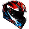 AGV K1 S Fastlap Casco Moto Sportivo Nero Rosso Blu Casco Moto XXL
