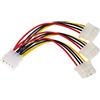 AKYGA ADAPTADOR MOLEX / 3X MOLEX 15CM AK-CA-40