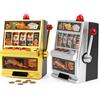 BAKAJI Salvadanaio Slot Machine Las Vegas Giocattolo Arcade 24x16x30cm Colori Assortiti