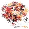 com-four® 200x Ragni Decorativi - Ragni di plastica Come Decorazione da cospargere - Decorazione da tavola per Feste Horror di Halloween