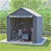 BIRCHTREE Tenda da giardino per esterni, per bicicletta, moto, tettoia, tettoia, telaio in acciaio, con cerniera, copertura impermeabile