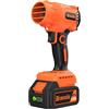 Bravolu Soffiatore a batteria con batteria da 5200 mAh, caricatore incluso