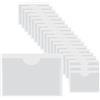 HLIWS 20 Pezzi Trasparente Autoadesivo Supporto,per supermercati-6x4cm | PVC,con adesivo sul retro,trasparente,impermeabile,utilizzabile come porta biglietti da visita,etichette per scaffali