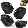 Alyvisun 4 stampi in silicone Alyvisun per friggitrice ad aria calda, accessori riutilizzabili per Foodi Max Dual Zone AF400EU AF300EU 9,5L, invece di carta da forno Airfryer o carta pergamena